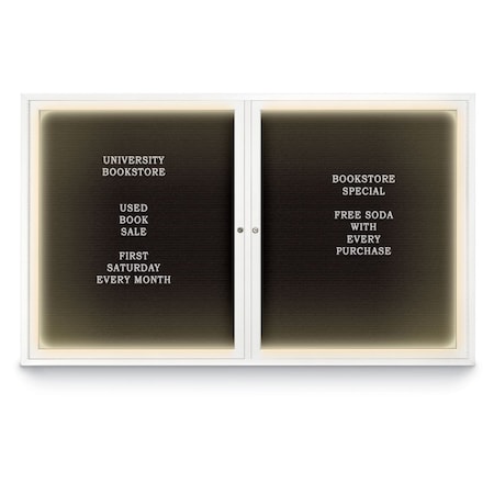 United Visual Products Indoor Enclosed Combo Board, 42"x32", Black Frame/Burgundy & Amethyst UVCB4232B-BURGUN-AMETHY